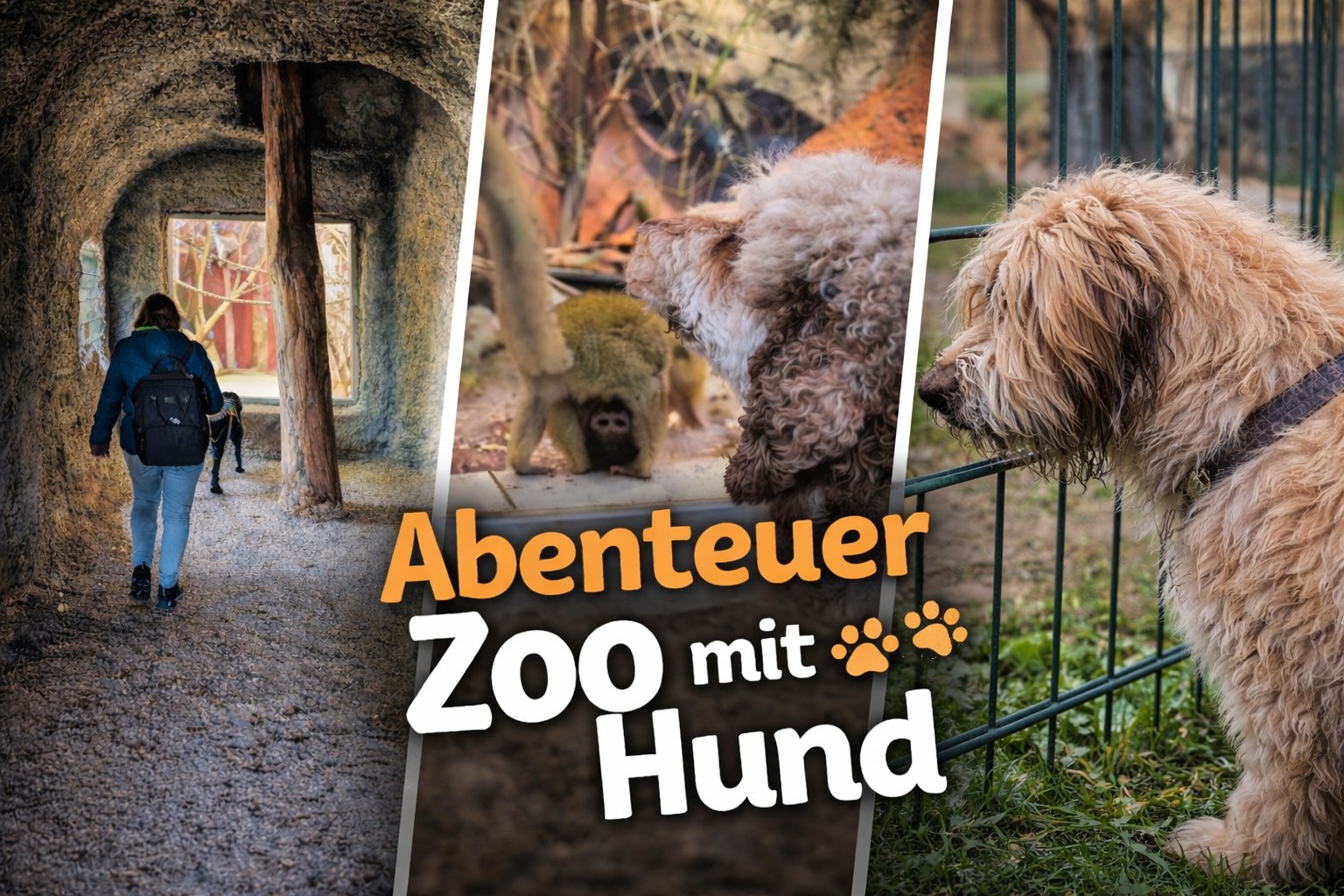ein Assistenzhund im Zoo